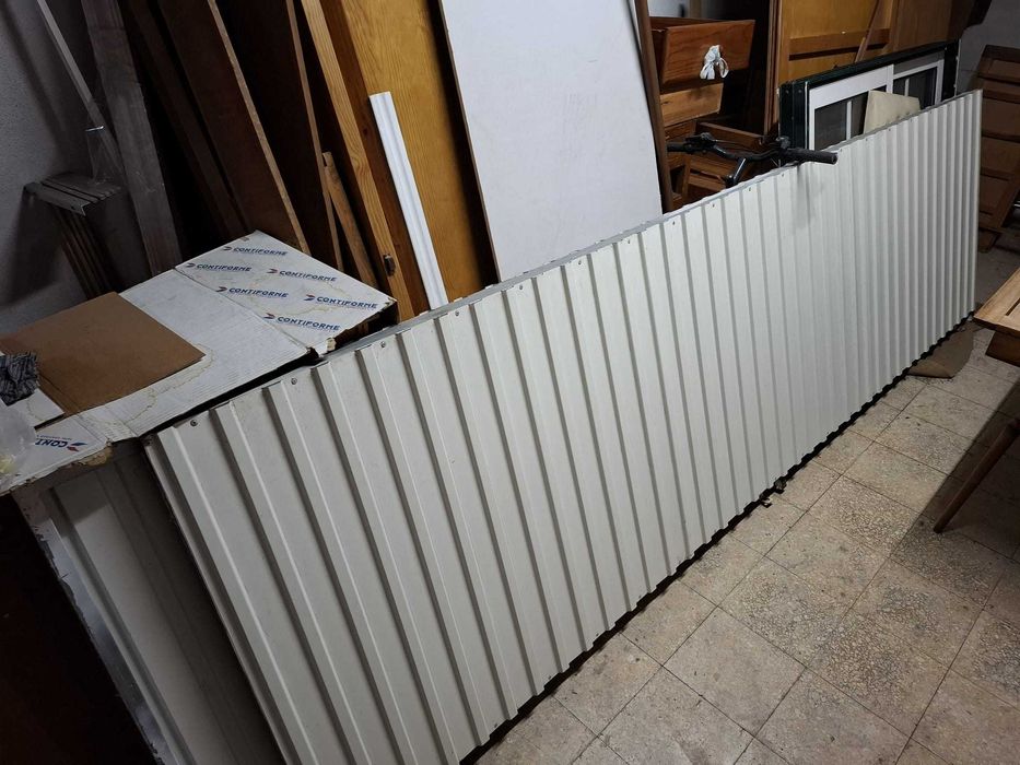 Chapas onduladas duplas para vedação