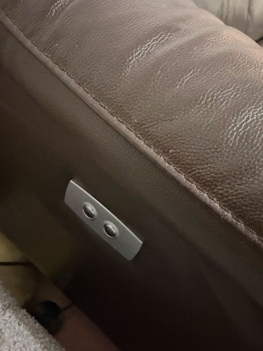 Sofá Chaise Longue Castanho Reclinável | A Funcionar
