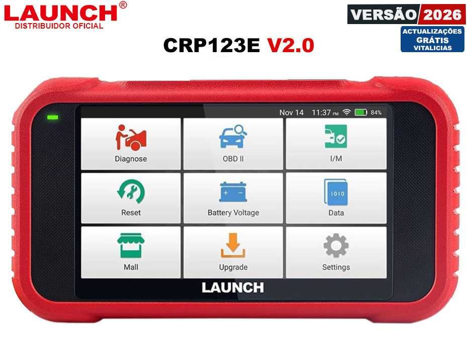 Launch CRP123E V2 Maquina Diagnóstico OBD Actualizações Grátis (NOVO)