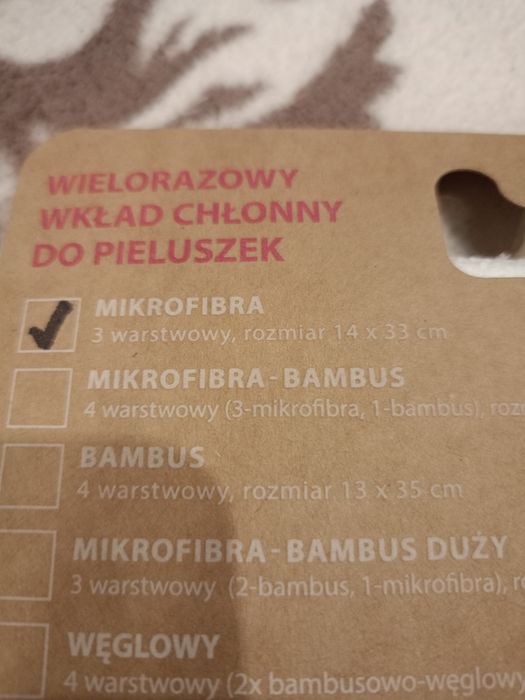 Wkład chłonny wielorazowy