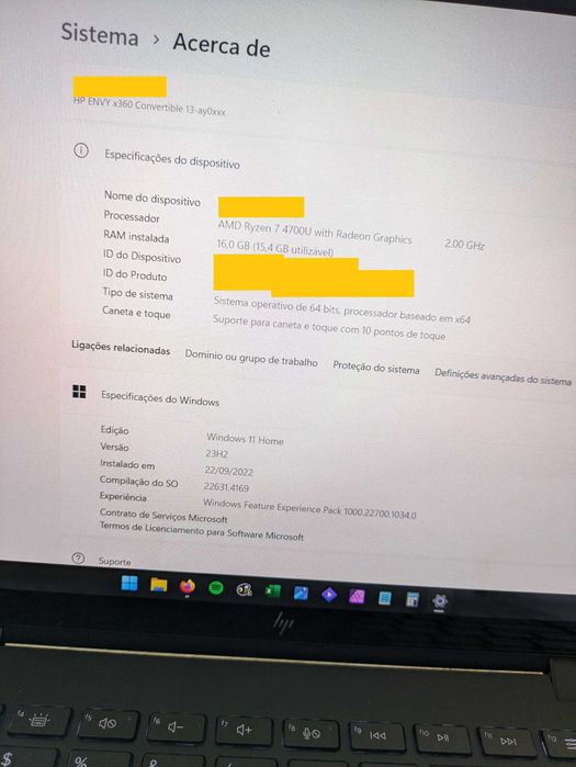 HP ENVY x360 Convertible 13'' (ecrã touch/roda 360º)