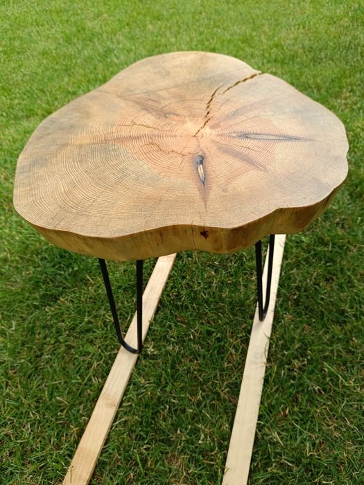 Stolik,plaster drewna