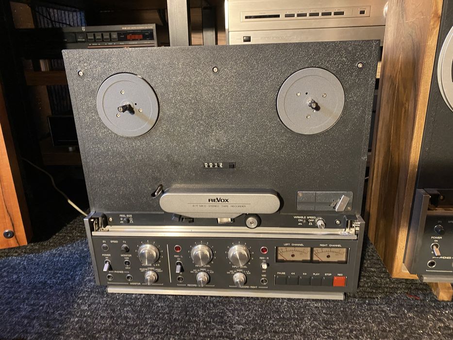 Revox B77 MKll 4Track, magnetofon import 25’, wizualny stan bdb.