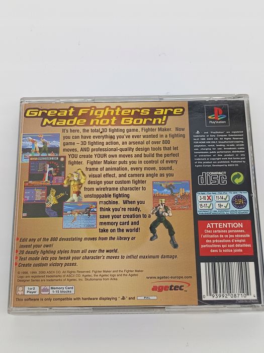 fighter maker playstation (psx) pudełkowa