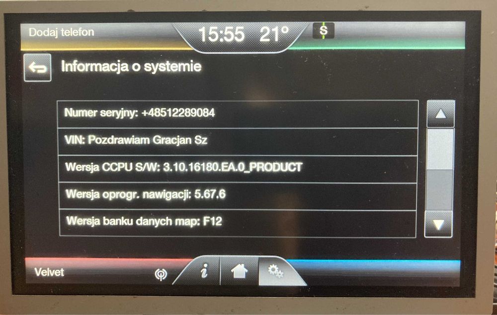 Ford aktualizacje Convers+ Konwersja Usa -> PL Sync2, Sync3, Sync4