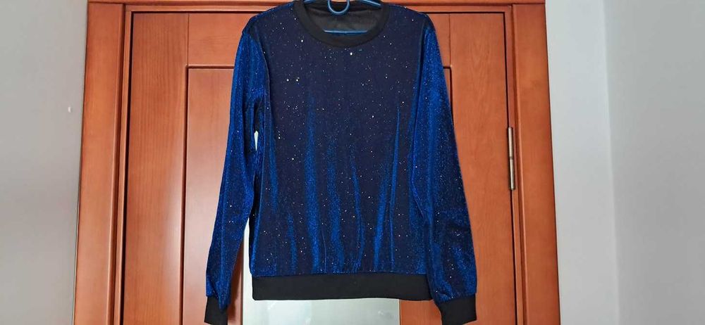 Новий костюм Adogirl, темно-синій, з блиском, джемпер + штани