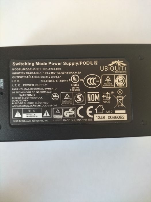 Zasilacze POE 24V 12W