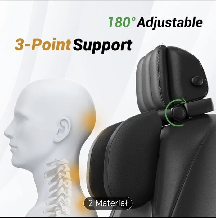 Zagłówek samochodowy , poduszka ,ochrona podczas jazdy-snu. Nowe