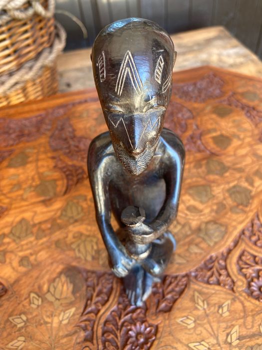 Escultura tribal Maconde 18,5 cm Moçambique Anos 60