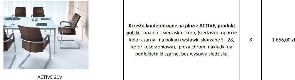 Fotel biurowy/konferencyjny Profim Active 21V | Skóra | Chrom | Warsz