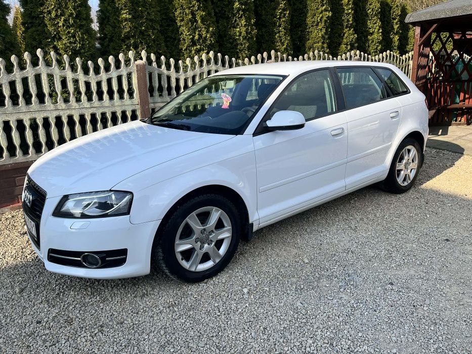 Audi A3 8p Białe 5-drzwiowe