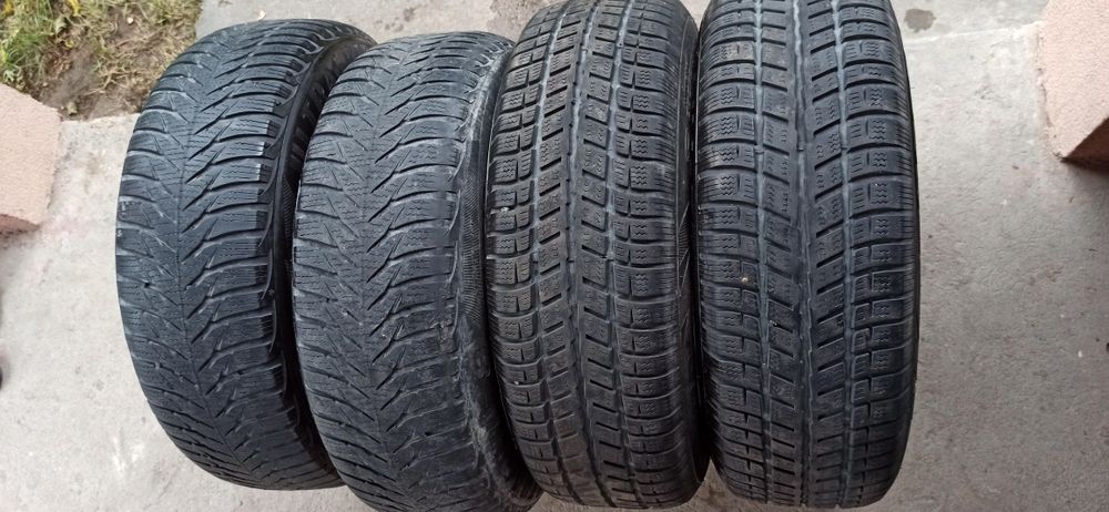 Диски титанові з резиною r15 колеса зимові, з подвійною розболтовкою 1