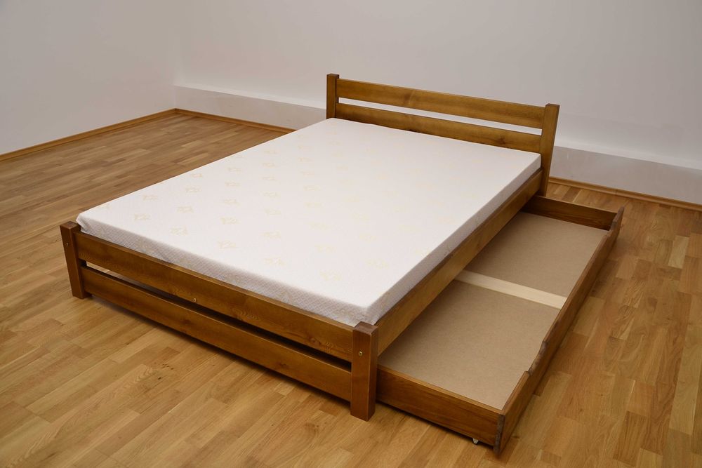 Łóżko Apollo 90/120/140x200 160x200 sosna, białe, szare, dąb, orzech