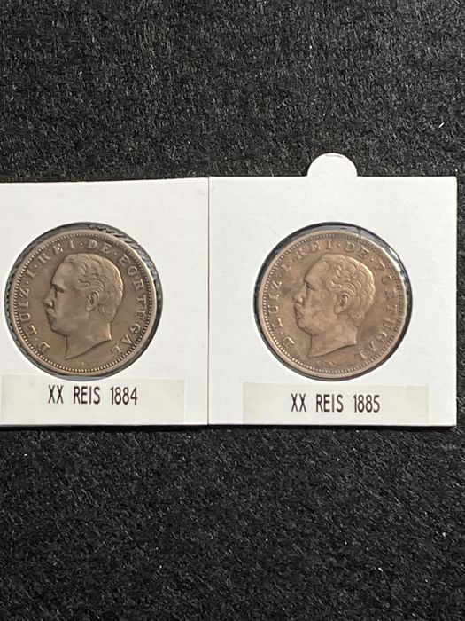 XX Reis 1884/1885 ( Bronze )