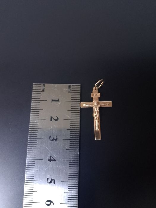 Золотий хрестик з розп'яттям , проба 585, 1,35гр