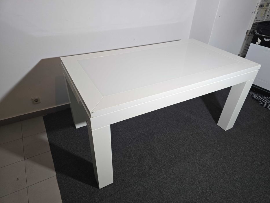 Mesa de Jantar Extensível 160(+60cm)x90x64cm Branca