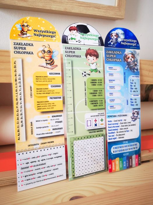 Drobny Upominek na Dzień Chłopaka Edukacyjna Zakładka Mały Prezent