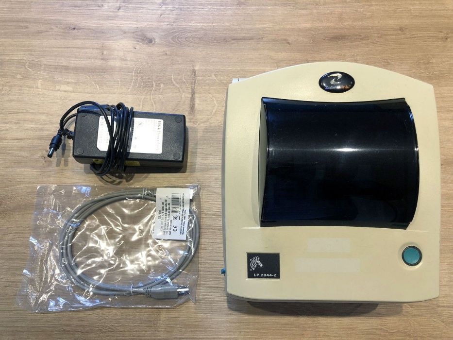 Термопринтер Zebra LP2844 c USB и LAN (Ethernet, изернет) портами