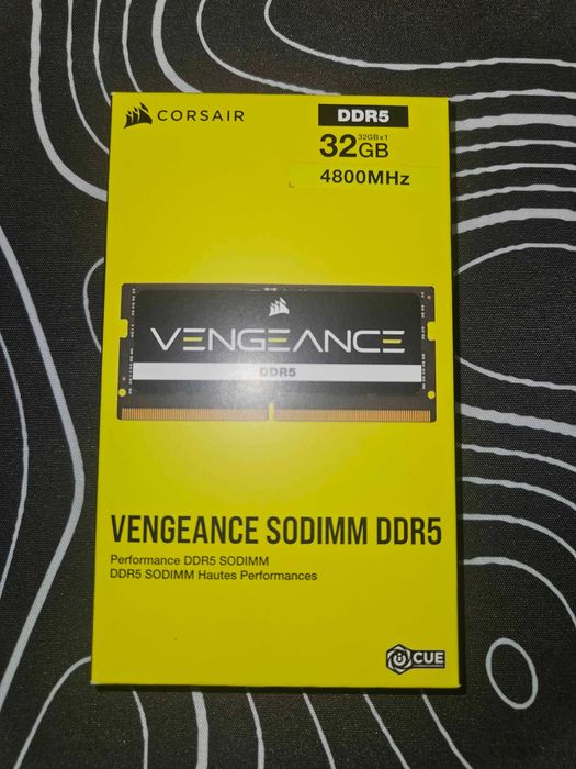 Corsair VENGEANCE DDR5 SODIMM 32GB 4800MHz - NOWE, DDR5, Laptop
