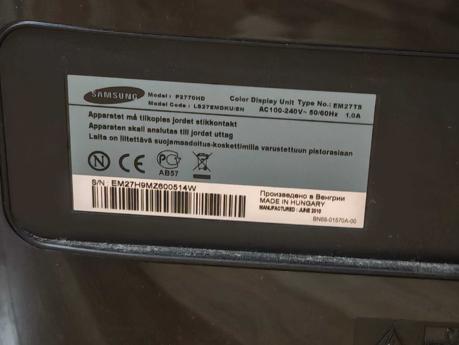 TV samsung p2770hd