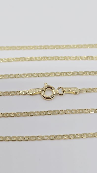 Złoty łańcuszek splot Gucci pełny próba 585 14k waga 2.50 g