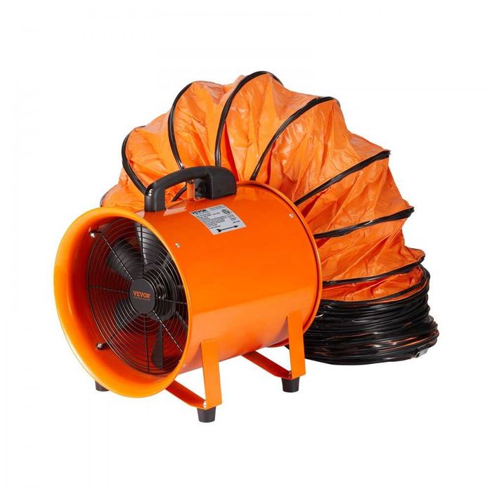 Ventilador Portátil VEVOR, Ø 30cm, Conduta de 10m, 367W 2574CFM