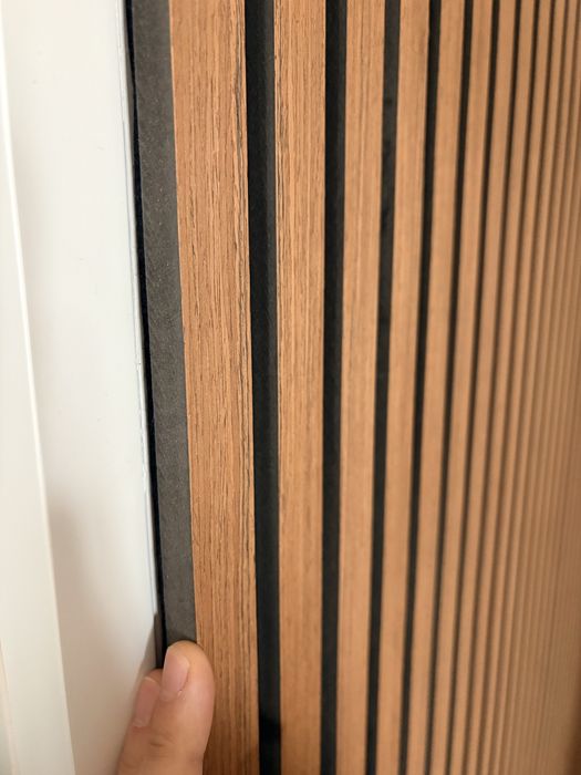 Painel Acústico Ripado Teca 60x240