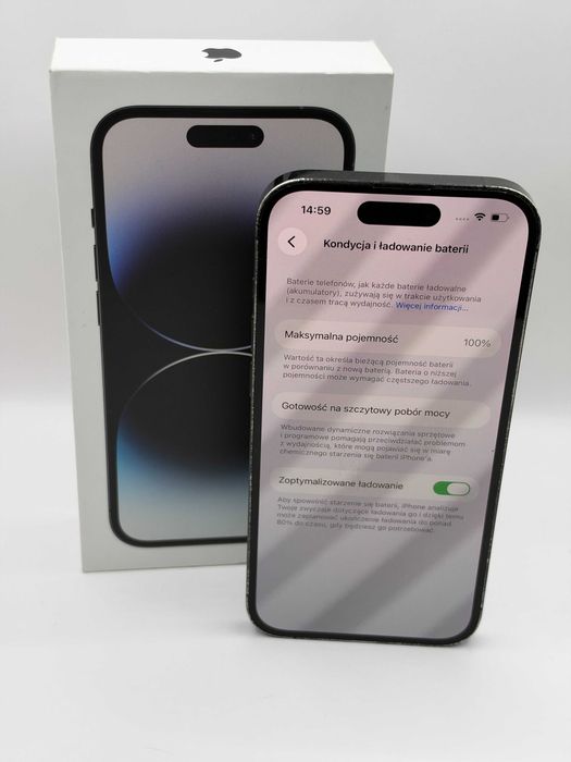iPhone 14 Pro 128 GB 100% - Stan Akceptowalny