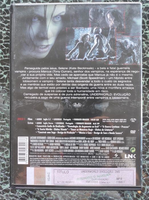 DVD Underworld evolution64585097892738121