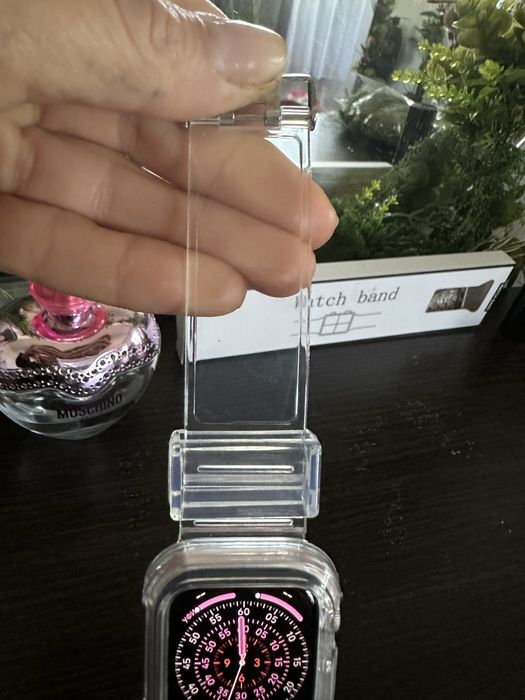 Ремешок на Apple Watch ! Ремешок прозрачный на часы Эпл Вотч ! 41 мм