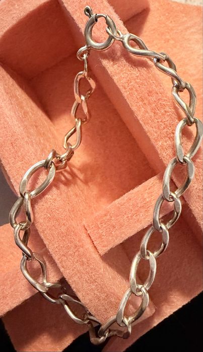 Pulseira de prata- unisexo