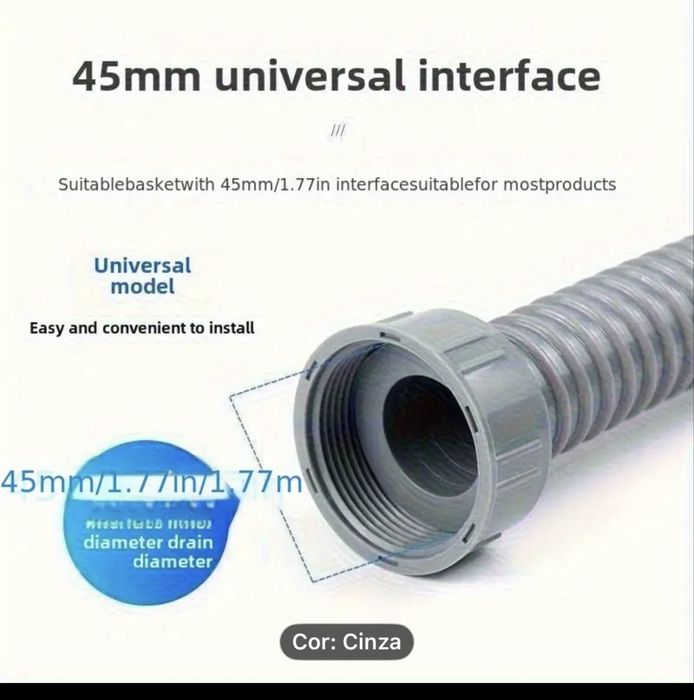 Tubo de esgoto banca conzinha Novo