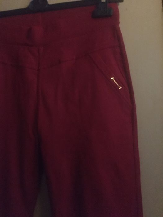 Spodnie bordowe nowe rozm.L