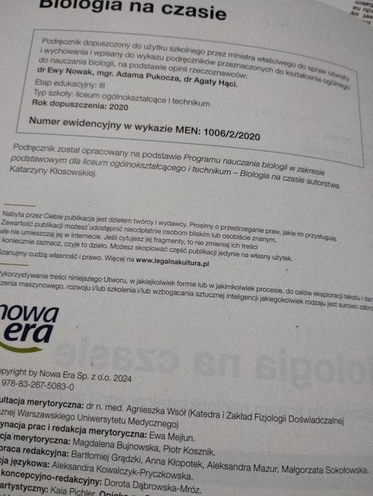 Biologia 2 zakres podstawowy