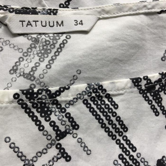 TATUUM elegancka czarno biała bluzka jak nowa 34/36