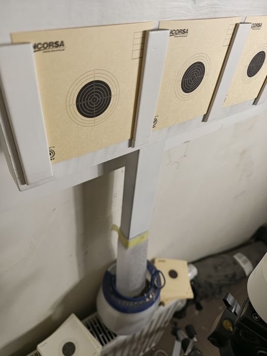 Kulochwyt do wiatrówki na 3 tarcze 10x10cm (KPN10) + kamera i tarcze