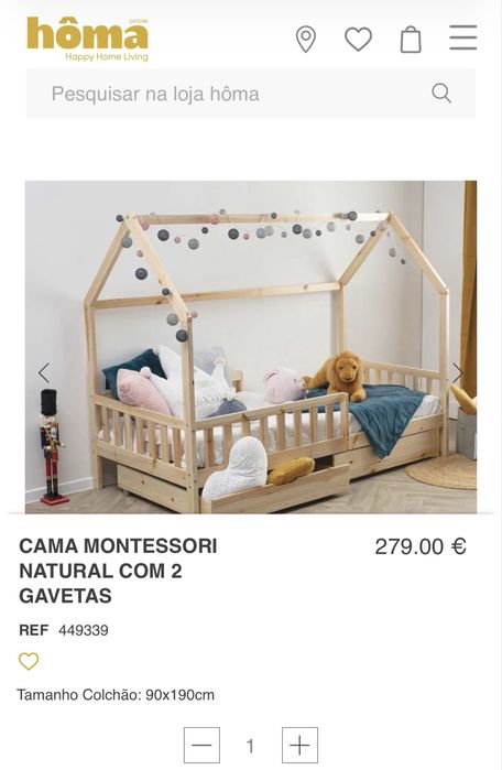 Cama Criança com Colchão