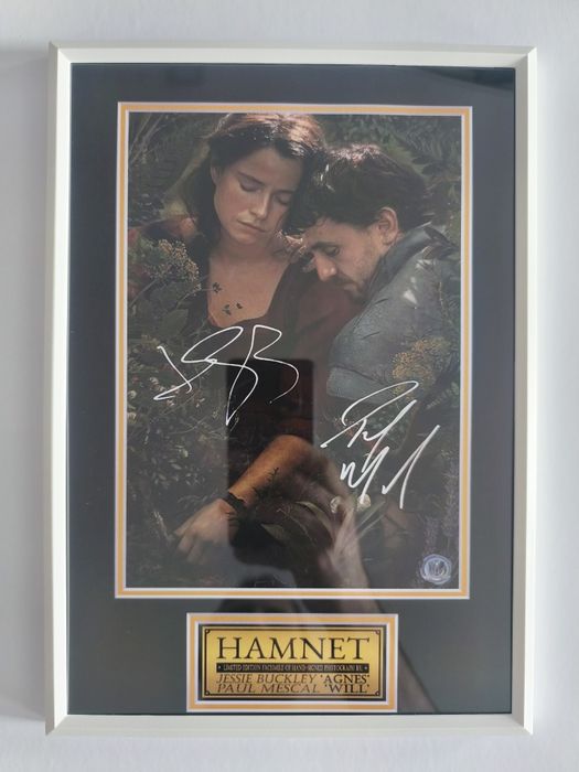 Moldura Filme Hamnet - Agnes & Will com Autógrafos (A4)