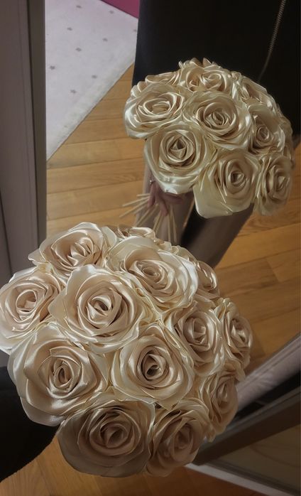 Квіти з атласної стрічки на замовлення