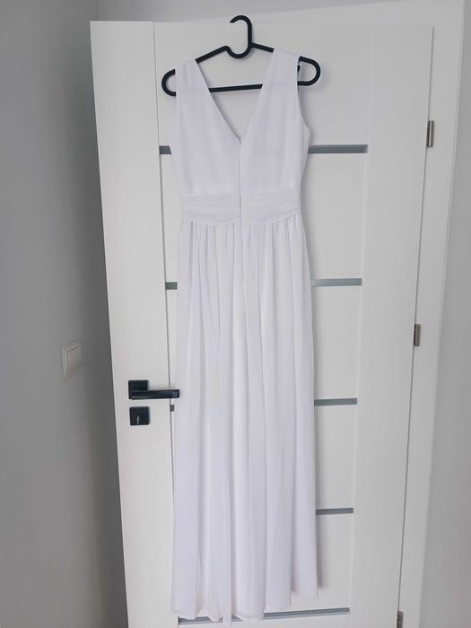 Suknia ślubna biała prosta skromna kulunove Molly r XS / 34