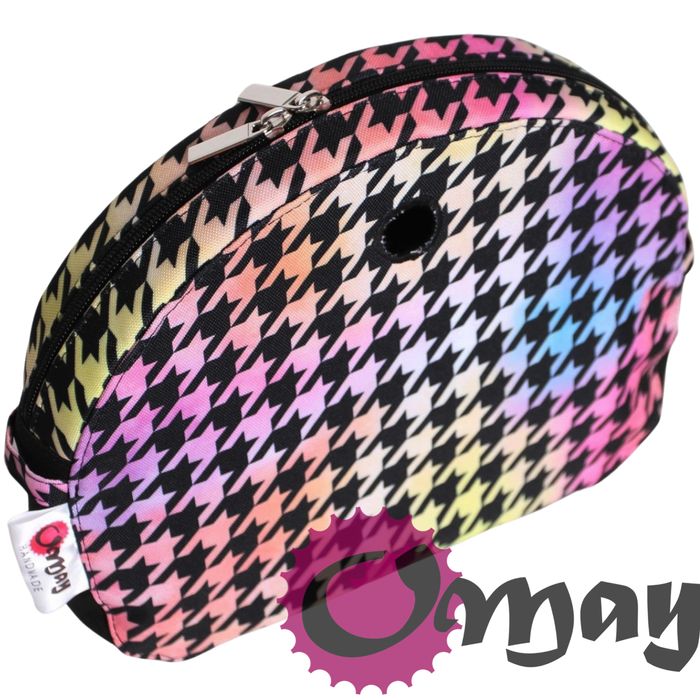 Elegancki organizer OBAG MOON LIGHT pepitka tęczowa wkład OMAY