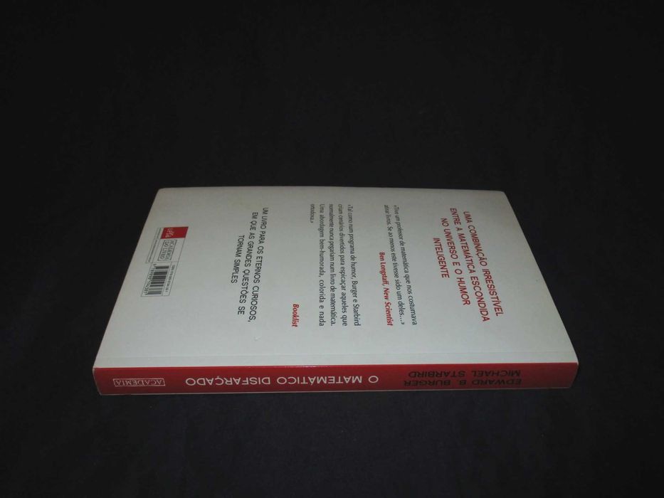 Livro O Matemático Disfarçado Edward B. Burger