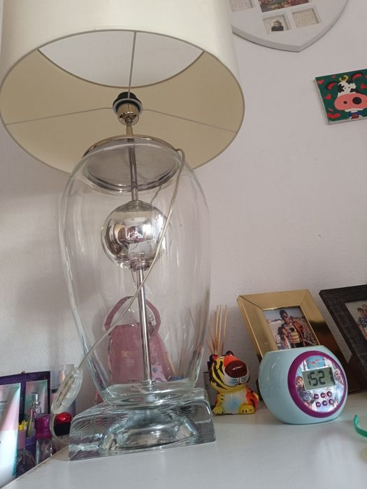 Candeeiro vintage  com abajur