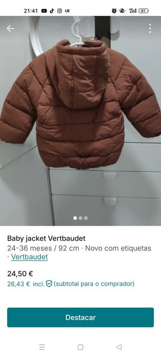 Baby jacket new with tag