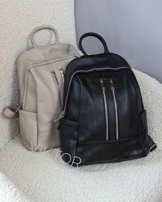 Стильный и удобный кожаный итальянский рюкзак. Шкіряний рюкзак