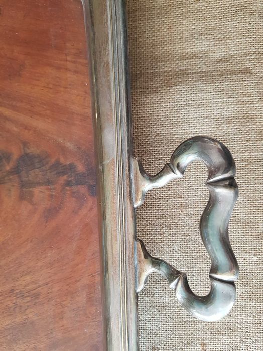 Taca Fraget Warszawa Art Deco mahoniowa sygnowana unikat