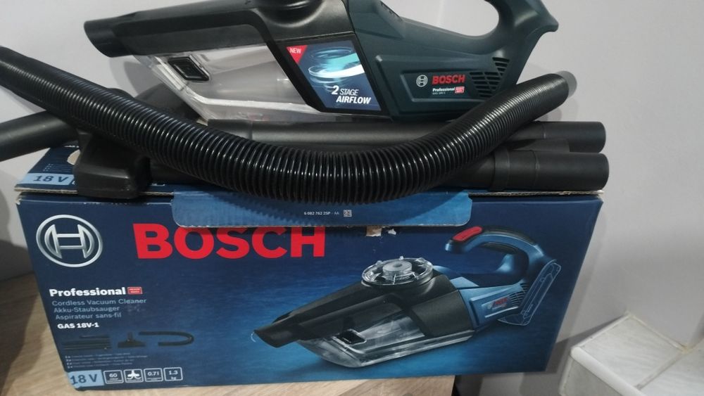 Nowy Odkurzacz akumulatorowy Bosch GAS 18V-1 Solo