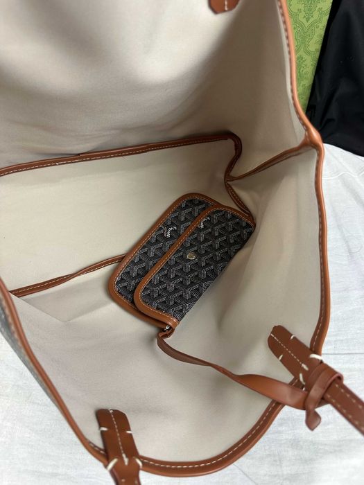 Torba biznesowa komplet Torebka damska Goyard Paris monogram cz-br