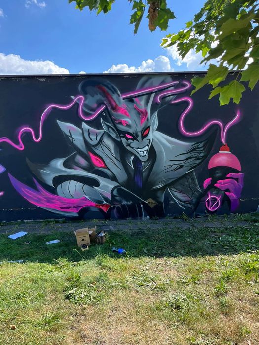 Graffiti/ malowanie artystyczne garaży,  altanek – oryginalna ozdoba!