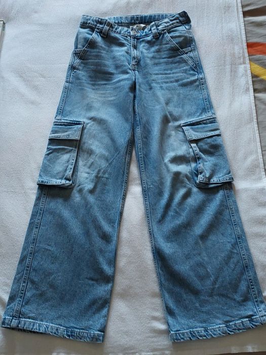 Calças Ganga Cargo Wide Leg Menina, 12-13A